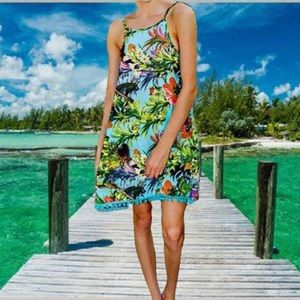 RANDOM FLORAL PRINT SLEEVELESS MINI